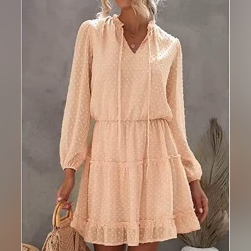 Blush Swiss Dot Dress